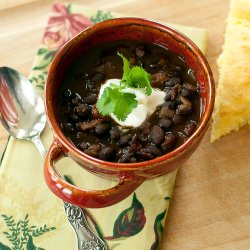Smoky Black Bean Soup - Recipe photo by A Muse in The Kitchen