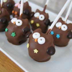 Owl Cake Pops Tutorial - Recipe photo by proper