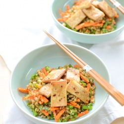 Marinated Baked Tofu - Recipe photo by ScandiFoodie