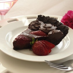 Strawberry Chocolate Tart - Recipe photo by Danielle@ BigLifeLittleGarden