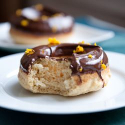 Chocolate-Glazed Orange Donuts - Recipe photo by PicklesNHoney