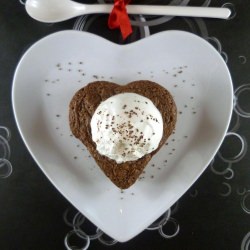 Heart Shaped Lava Cake - Recipe photo by whatsfordessert