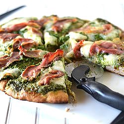 Arugula Pesto Pizza - Recipe photo by sagerecipes
