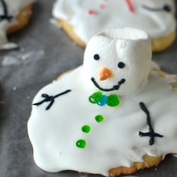 Melting Snowman Cookies - Recipe photo by bekita