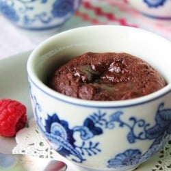 Molten Chocolate Lava Cake - Recipe photo by Gluten Free Fix