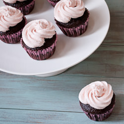 Chocolate and Strawberry Cupcakes - Recipe photo by ryanbakes