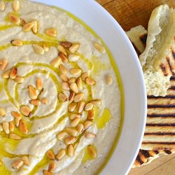 Hummus and Laffa Bread - Recipe photo by theviewfromgreatisland