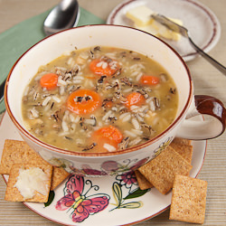 Carrots and Wild Rice Soup - Recipe photo by pamrauber