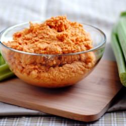 Buffalo Wing Hummus - Recipe photo by PreventionRD