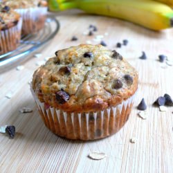 Banana Oats Chocolate Muffins - Recipe photo by butterchantilly