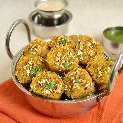 Oats and Flax Seed Muthia - Recipe photo by Taste Of Pearl City
