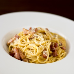 Spaghetti alla Carbonara - Recipe photo by flavorsenses