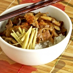 Gyudon (Japanese Beef Bowl) - Recipe photo by misspickledplum