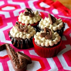 Chocolate Oatmeal Stout Cupcakes - Recipe photo by aducksoven