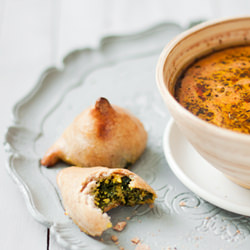 Beetroot Soup & Little Pies - Recipe photo by PureVegetarianByLakshmi