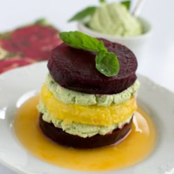Savoury Mille Feuille with Beet - Recipe photo by Naturelita
