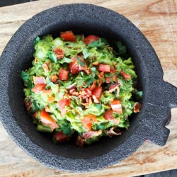 Bacon and Tomato Guacamole - Recipe photo by Kitchen Konfidence