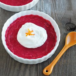 Strawberries 'n Cream Pudding - Recipe photo by DessertForTwo