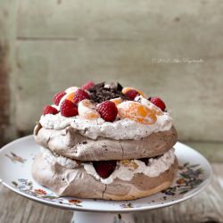 Chocolate Pavlova - Recipe photo by Asha@FSK