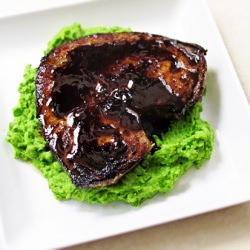 Shoyu Fish with Wasabi Mushy Pea - Recipe photo by homewarming