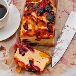 Cheesecake with Plums - Recipe photo by Prezydentowa