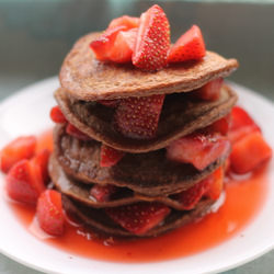 Chocolate Protein Pancakes - Recipe photo by laurajane