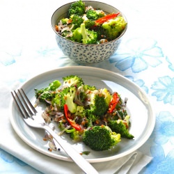 Warm Broccoli Salad - Recipe photo by Plateful