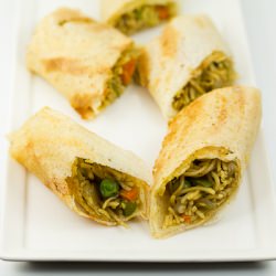 Spring Roll Dosa - Recipe photo by soundspicy