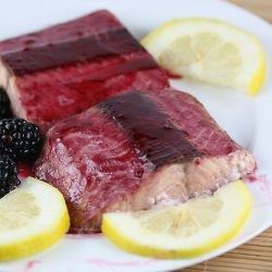 Blackberry Glazed Salmon - Recipe photo by cullys kitchen