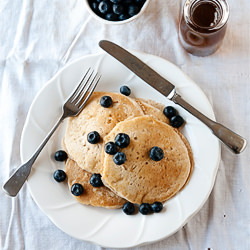 Lemon Pancakes with Vanilla Bean - Recipe photo by thishomemadelife