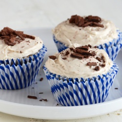 Caramel-Vanilla Cupcakes - Recipe photo by AnEdibleMosaic