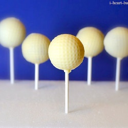 Golf Ball Cake Pops - Recipe photo by i-heart-baking