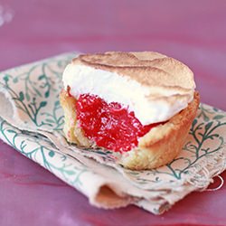 Cranberry Raspberry Meringue Tarts - Recipe photo by Kitchen Heals Soul