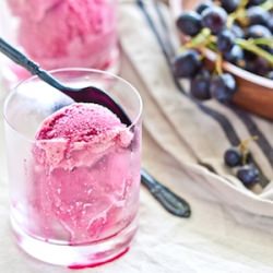 Grape and Pink Champagne Sorbet - Recipe photo by delicieux