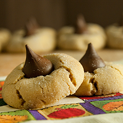 Peanut Butter Blossoms - Recipe photo by Poormet