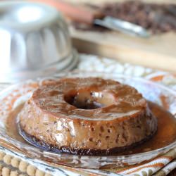 Flan de Chocolate - Recipe photo by Comonacasa