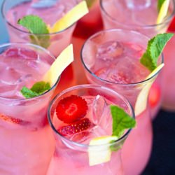 Strawberry Vodka Sparklers - Recipe photo by littlesmith