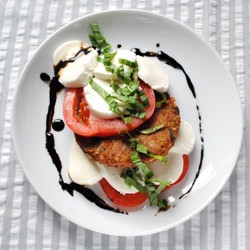 Caprese Plus Veggie Patty - Recipe photo by betsylife