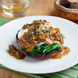 Mushroom Eggs Benedict - Recipe photo by closetcooking