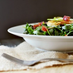 Arugala Mint Salad + Spicy Pepitas - Recipe photo by Kimber_Hills