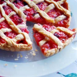 Rhubarb and Raspberry Tart - Recipe photo by Elena Sandor