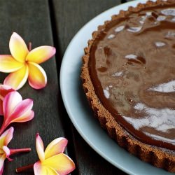 Dark Chocolate Tart - Recipe photo by aishahias