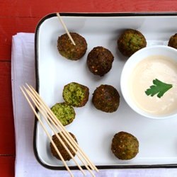 Green Falafel - Recipe photo by foodwanderings