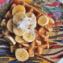 Coconut Waffles - Recipe photo by thecornerkitchen