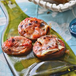 Grilled Potato Pizza - Recipe photo by Shumi
