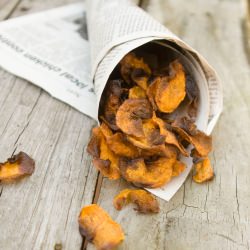 Butternut Squash Chips - Recipe photo by girlmeetsbowl