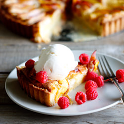 Nectarine Frangipane Tart - Recipe photo by Simply Delicious
