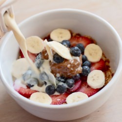 Vegan Granola Breakfast - Recipe photo by aglassjar