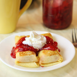Cherry Blintzes - Recipe photo by preparedpantry