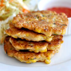 Spiced Sweet Corn Fritters - Recipe photo by droolfactor